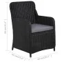 7-teiliges schwarzes Garten-Ess-Set von vidaXL, Gartensets - Ref: Foro24-3067820, Preis: 954,70 €, Rabatt: %