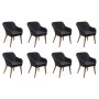 Set comedor de jardín 9 piezas y cojines ratán sintético negro de , Conjuntos de jardín - Ref: Foro24-3057813, Precio: 1,00 €