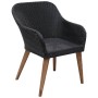 Set comedor de jardín 9 piezas y cojines ratán sintético negro by , Garden sets - Ref: Foro24-3057813, Price: 1,00 €, Discoun...