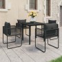 Set de comedor de jardín de 5 piezas PVC ratán negro von , Gartensets - Ref: Foro24-3060095, Preis: 348,25 €, Rabatt: %