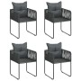 Set de comedor de jardín de 5 piezas PVC ratán negro von , Gartensets - Ref: Foro24-3060095, Preis: 348,25 €, Rabatt: %