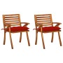 Sillas de comedor jardín con cojines 2 uds madera maciza acacia von , Gartenstühle - Ref: Foro24-3060843, Preis: 262,86 €, Ra...