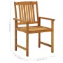 Sillas de jardín con cojines 4 unidades madera maciza de acacia von , Gartenstühle - Ref: Foro24-3061212, Preis: 323,72 €, Ra...