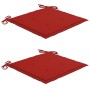 Sillas de jardín con cojines 2 uds madera maciza teca y acero by , Garden chairs - Ref: Foro24-3061521, Price: 300,30 €, Disc...