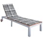 Tumbona con cojín madera maciza de acacia y acero galvanizado de , Tumbonas - Ref: Foro24-3061556, Precio: 273,07 €, Descuent...