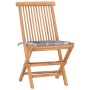 Set comedor de jardín plegable 3 piezas madera de teca cojines by , Garden sets - Ref: Foro24-3063185, Price: 164,83 €, Disco...