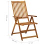 Sillas de jardín reclinables 2 uds madera maciza acacia cojines by , Garden chairs - Ref: Foro24-3064065, Price: 179,77 €, Di...