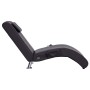 Diván de masaje con almohada de cuero artificial marrón de , Divanes - Ref: Foro24-281286, Precio: 229,10 €, Descuento: %