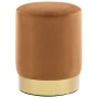 Taburete de terciopelo marrón y dorado von , Klapphocker und Stühle - Ref: Foro24-249838, Preis: 41,61 €, Rabatt: %