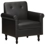 Sillón butaca de cuero auténtico negro de , Sillones - Ref: Foro24-320779, Precio: 225,57 €, Descuento: %