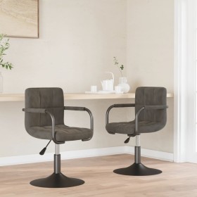 Sillas de comedor giratorias 2 unidades terciopelo gris oscuro von , Essstühle - Ref: Foro24-334618, Preis: 131,77 €, Rabatt: %