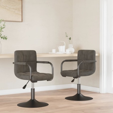 Sillas de comedor giratorias 2 unidades terciopelo gris oscuro von , Essstühle - Ref: Foro24-334618, Preis: 131,77 €, Rabatt: %