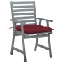 Sillas comedor de jardín 3 uds madera maciza acacia y cojines von , Gartenstühle - Ref: Foro24-3064452, Preis: 296,22 €, Raba...