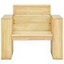Silla de jardín y cojines beige madera pino impregnada de , Sillas de jardín - Ref: Foro24-3065744, Precio: 174,31 €, Descuen...