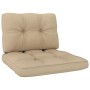 Silla de jardín y cojines beige madera pino impregnada de , Sillas de jardín - Ref: Foro24-3065744, Precio: 174,31 €, Descuen...