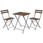 ProGarden Bistro table and chairs 3-piece set black by ProGarden, Garden sets - Ref: Foro24-436226, Price: 102,27 €, Discount: %