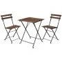 ProGarden Bistro table and chairs 3-piece set black by ProGarden, Garden sets - Ref: Foro24-436226, Price: 102,27 €, Discount: %