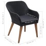 Juego de comedor para jardín de 7 piezas negro de , Conjuntos de jardín - Ref: Foro24-3067826, Precio: 797,10 €