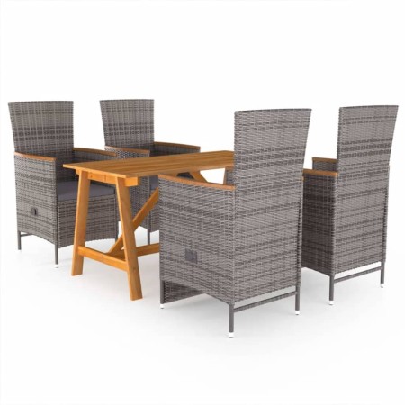 Juego de comedor para jardín de 5 piezas gris von , Gartensets - Ref: Foro24-3068761, Preis: 643,39 €, Rabatt: %