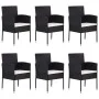 Juego de comedor para jardín de 7 piezas negro de vidaXL, Conjuntos de jardín - Ref: Foro24-3067926, Precio: 483,75 €, Descue...