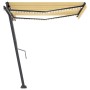 Toldo automático LED sensor de viento amarillo blanco 350x250cm by , Awnings - Ref: Foro24-3069733, Price: 618,23 €, Discount: %