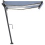 Toldo automático LED sensor de viento azul y blanco 350x250 cm von , Markisen - Ref: Foro24-3069731, Preis: 623,60 €, Rabatt: %