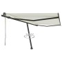 Toldo de pie automático crema 450x300 cm by , Awnings - Ref: Foro24-3069767, Price: 596,63 €, Discount: %