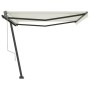 Toldo de pie automático crema 450x300 cm by , Awnings - Ref: Foro24-3069767, Price: 596,63 €, Discount: %