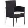 Juego de comedor para jardín de 7 piezas negro de vidaXL, Conjuntos de jardín - Ref: Foro24-3067926, Precio: 483,75 €, Descue...