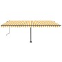 Toldo de pie automático amarillo y blanco 500x350 cm von , Markisen - Ref: Foro24-3069868, Preis: 682,90 €, Rabatt: %