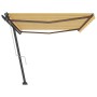 Toldo de pie automático amarillo y blanco 500x350 cm von , Markisen - Ref: Foro24-3069868, Preis: 682,90 €, Rabatt: %