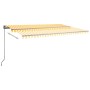 Toldo de pie automático amarillo y blanco 500x350 cm von , Markisen - Ref: Foro24-3069868, Preis: 682,90 €, Rabatt: %