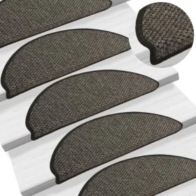 Selbstklebender Sisal-Treppenteppich 15 Stück anthrazit 65x21x4cm von vidaXL, Treppenmatten - Ref: Foro24-326873, Preis: 100,...