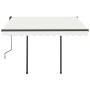 Toldo automático retráctil con postes color crema 3,5x2,5 m by , Awnings - Ref: Foro24-3070127, Price: 493,22 €, Discount: %