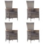Juego de comedor de jardín 7 piezas ratán sintético gris by , Garden sets - Ref: Foro24-3070770, Price: 1,00 €, Discount: %