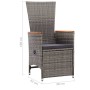 Juego de comedor de jardín 7 piezas ratán sintético gris by , Garden sets - Ref: Foro24-3070770, Price: 1,00 €, Discount: %