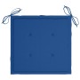 Sillas de jardín 8 uds madera maciza de teca cojines azul royal by , Garden chairs - Ref: Foro24-3073068, Price: 1,00 €, Disc...