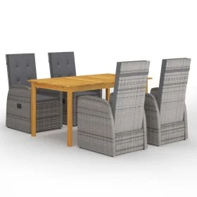 5-piece gray garden dining set by vidaXL, Garden sets - Ref: Foro24-3067810, Price: 785,92 €, Discount: %