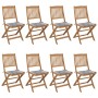 Sillas de jardín plegables 8 uds y cojines madera maciza acacia von , Gartenstühle - Ref: Foro24-3075035, Preis: 400,27 €, Ra...
