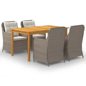 Brown 5-piece garden dining set by vidaXL, Garden sets - Ref: Foro24-3067818, Price: 705,01 €, Discount: %