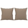 Sofá de 2 plazas con cojines cuero sintético capuchino 140 cm by , Sofas - Ref: Foro24-3200934, Price: 250,91 €, Discount: %