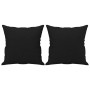 Sofá de 2 plazas con cojines tela de microfibra negro 140 cm von , Sofas - Ref: Foro24-3200974, Preis: 310,24 €, Rabatt: %