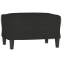 Sofá de 3 plazas con taburete de tela negro 180 cm von , Sofas - Ref: Foro24-3201139, Preis: 291,79 €, Rabatt: %