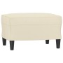 Sillón con taburete cuero sintético color crema 60 cm von , Sofas - Ref: Foro24-3201118, Preis: 165,06 €, Rabatt: %