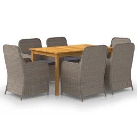 Braunes Garten-Ess-Set 7-teilig von vidaXL, Gartensets - Ref: Foro24-3067821, Preis: 966,98 €, Rabatt: %