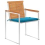 Sillas de jardín y cojines 6 unidades madera maciza de acacia by , Garden chairs - Ref: Foro24-3078501, Price: 682,20 €, Disc...