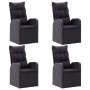 5-piece black garden dining set by vidaXL, Garden sets - Ref: Foro24-3067811, Price: 833,04 €, Discount: %