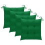 Sillas de jardín 4 unidades con cojines madera maciza teca by , Garden chairs - Ref: Foro24-3078574, Price: 547,65 €, Discoun...