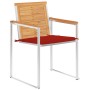 Sillas de jardín 4 unidades con cojines madera maciza teca von , Gartenstühle - Ref: Foro24-3078560, Preis: 557,48 €, Rabatt: %