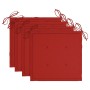 Sillas de jardín 4 unidades con cojines madera maciza teca von , Gartenstühle - Ref: Foro24-3078560, Preis: 557,48 €, Rabatt: %